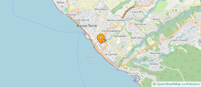 localisation de l'entreprise MONSIEUR GASTON FACORAT à BASSE-TERRE