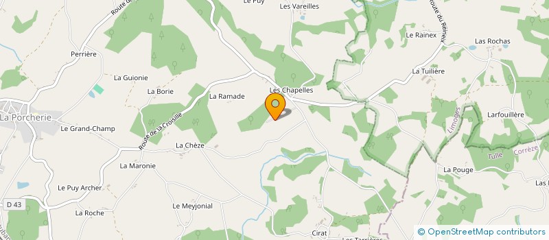 localisation de l'entreprise MONSIEUR GASTON FAYE à MEUZAC