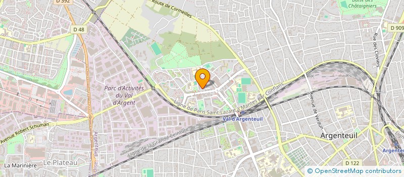 localisation de l'entreprise MONSIEUR GASTON FOYE  ARGENTEUIL