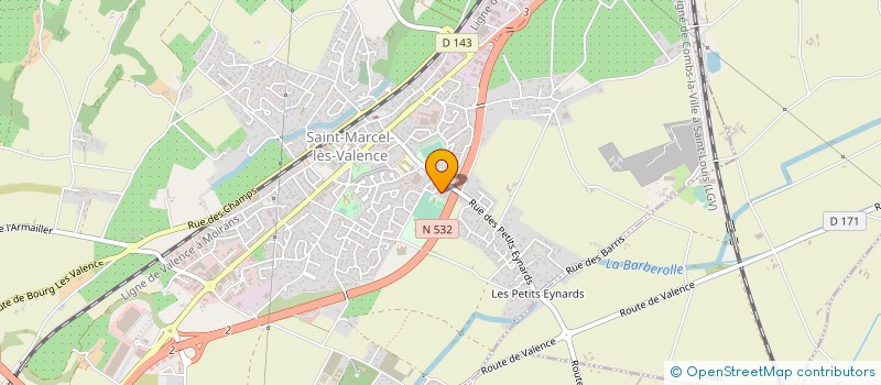 localisation de l'entreprise MONSIEUR GASTON GAUNE à SAINT-MARCEL-LES-VALENCE