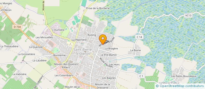 localisation de l'entreprise MONSIEUR GASTON GELINEAU  SAINT-PIERRE-D OLERON