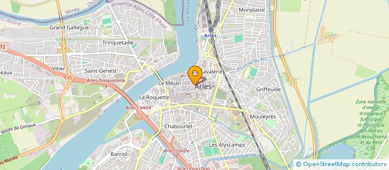 localisation de l'entreprise MONSIEUR GASTON GUIGON  ARLES