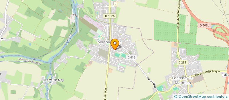 localisation de l'entreprise MONSIEUR GASTON HAETTEL  MAY-SUR-ORNE