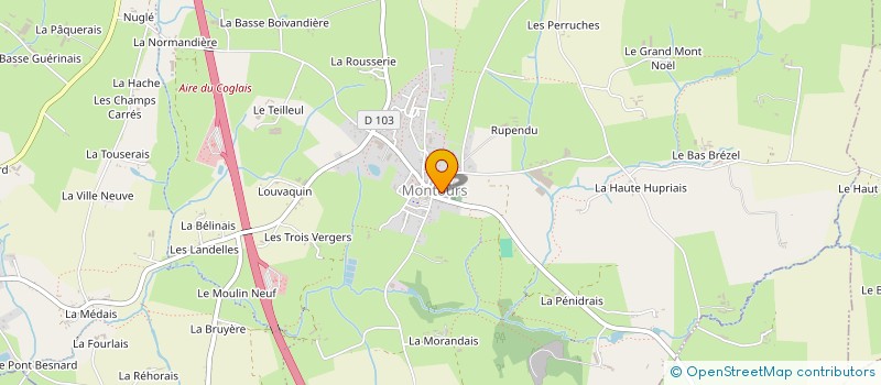 localisation de l'entreprise MONSIEUR GASTON HIPEAUX  LES PORTES DU COGLAIS