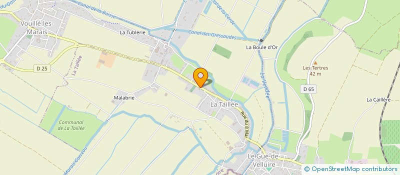 localisation de l'entreprise MONSIEUR GASTON JEANNEAU à LA TAILLEE
