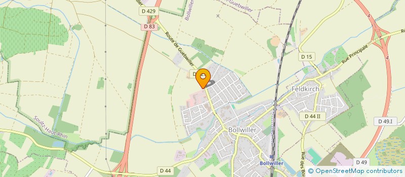 localisation de l'entreprise MONSIEUR GASTON KINTZ  BOLLWILLER