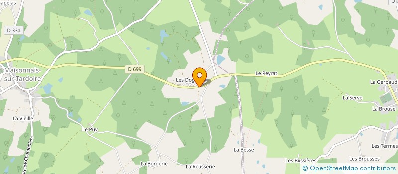 localisation de l'entreprise MONSIEUR GASTON LALAY à MAISONNAIS-SUR-TARDOIRE