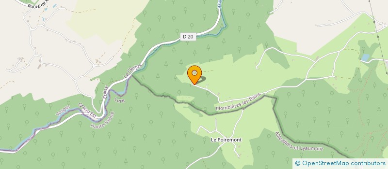 localisation de l'entreprise MONSIEUR GASTON LEMERCIER  PLOMBIERES-LES-BAINS