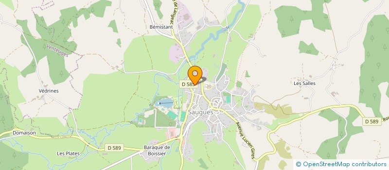 localisation de l'entreprise MONSIEUR GASTON LONJON  SAUGUES