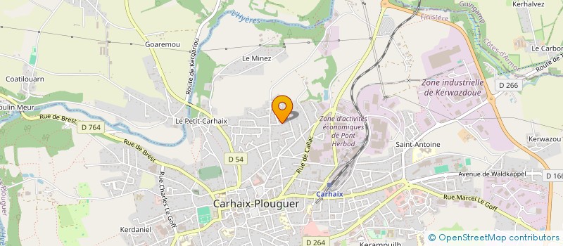 localisation de l'entreprise MONSIEUR GASTON LORHO à CARHAIX-PLOUGUER