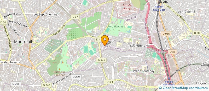 localisation de l'entreprise MONSIEUR GASTON MAMBOLO à MONTREUIL