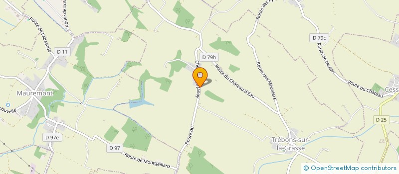 localisation de l'entreprise MONSIEUR GASTON MAZURIER  TREBONS-SUR-LA-GRASSE