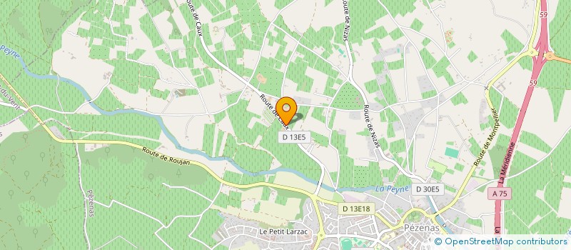 localisation de l'entreprise MONSIEUR GASTON MICHEL  PEZENAS