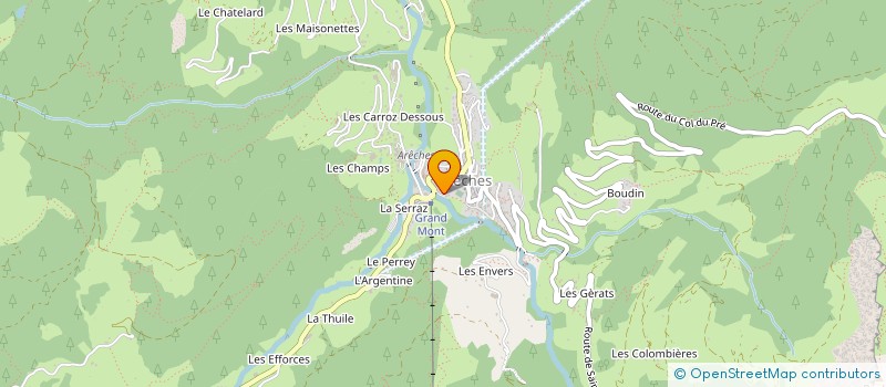 localisation de l'entreprise MONSIEUR GASTON MONOD à BEAUFORT