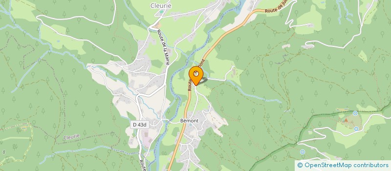 localisation de l'entreprise MONSIEUR GASTON MOUGEL  LE SYNDICAT