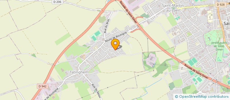 localisation de l'entreprise MONSIEUR GASTON MUTEZ  SAINT-MARTIN-LEZ-TATINGHEM