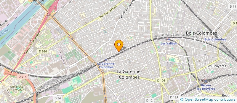localisation de l'entreprise MONSIEUR GASTON NOTTIN  COLOMBES