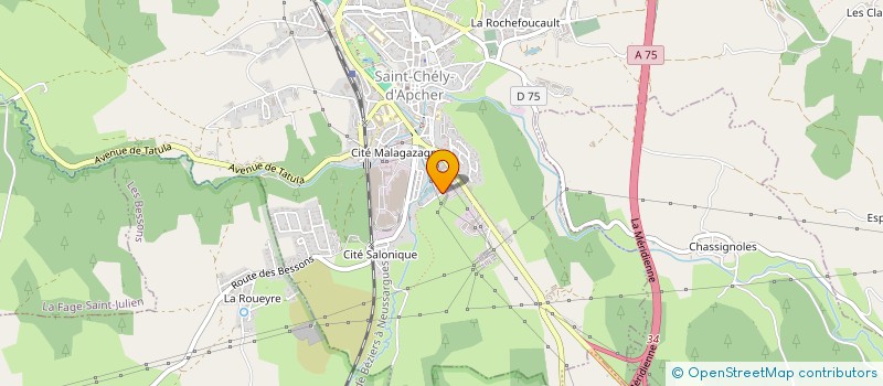 localisation de l'entreprise MONSIEUR GASTON ORLHAC  SAINT-CHELY-D'APCHER