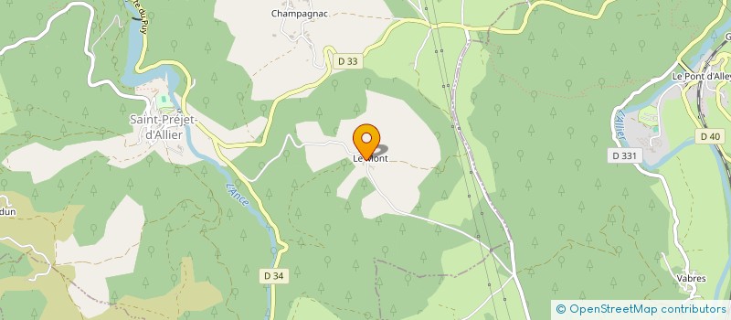 localisation de l'entreprise MONSIEUR GASTON PANEFIEU à SAINT PRIVAT D'ALLIER