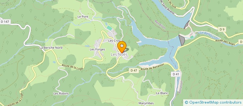 localisation de l'entreprise MONSIEUR GASTON PAYRARD  LES NOES