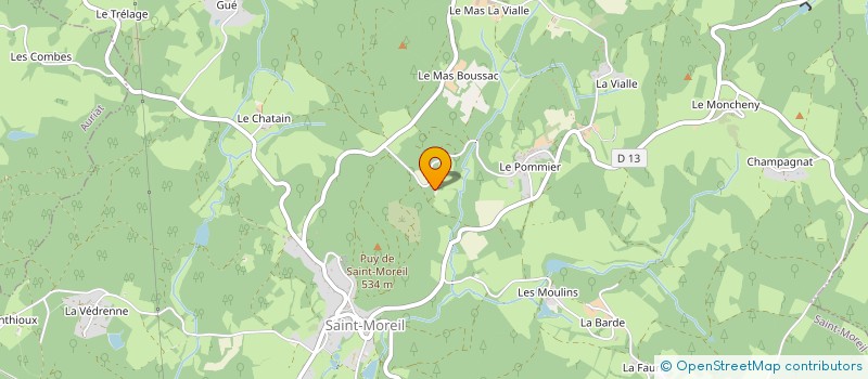 localisation de l'entreprise MONSIEUR GASTON QUEYRAT à SAINT-MOREIL