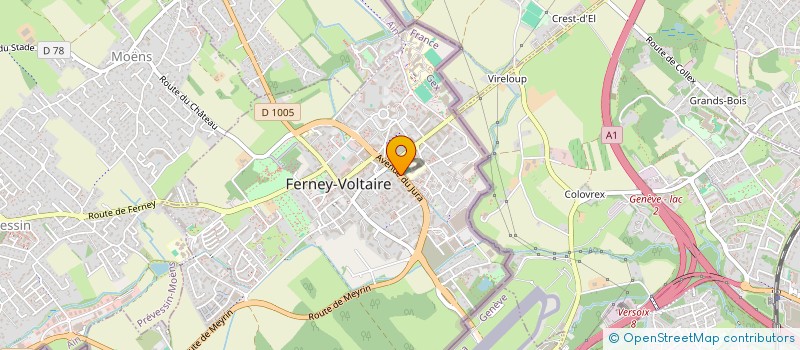 localisation de l'entreprise MONSIEUR GASTON RATL à FERNEY-VOLTAIRE