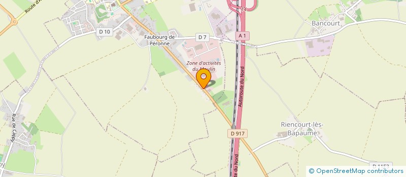 localisation de l'entreprise MONSIEUR GASTON RENAUD à BAPAUME