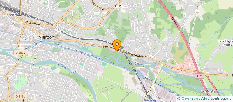 localisation de l'entreprise MONSIEUR GASTON RIGOBERT  VIERZON