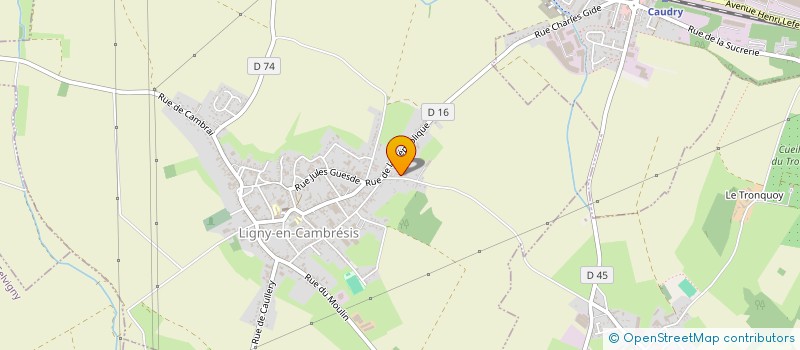 localisation de l'entreprise MONSIEUR GASTON RISBOURG  HAUCOURT-EN-CAMBRESIS