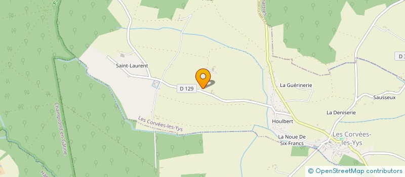 localisation de l'entreprise MONSIEUR GASTON ROBLOT à LES CORVEES-LES-YYS