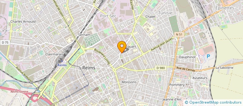 localisation de l'entreprise MONSIEUR GASTON ROUILLE  REIMS