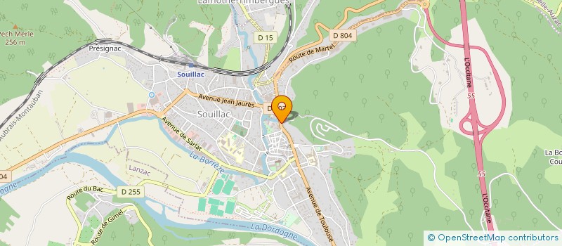 localisation de l'entreprise MONSIEUR GASTON SEMBLAT  SOUILLAC