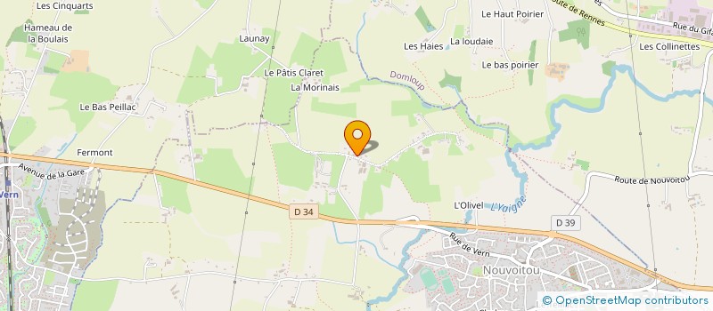 localisation de l'entreprise MONSIEUR GASTON SIRUGUE  NOUVOITOU