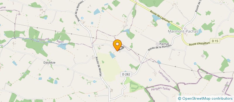 localisation de l'entreprise MONSIEUR GASTON SOULIES  LAMONTJOIE