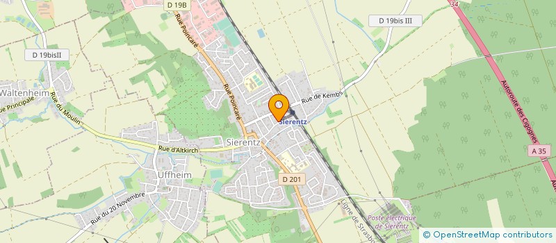 localisation de l'entreprise MONSIEUR GASTON ULLMANN à SIERENTZ