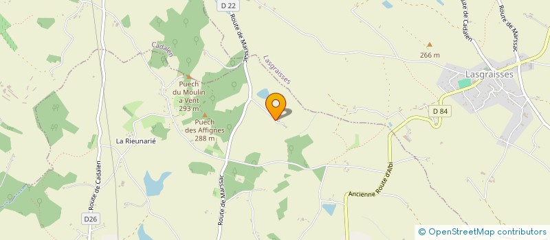 localisation de l'entreprise MONSIEUR GASTON VIGROUX  GRAULHET