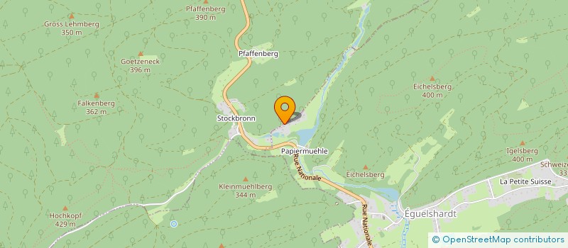 localisation de l'entreprise MONSIEUR GASTON WERNER  EGUELSHARDT