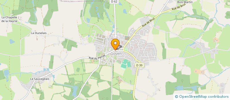 localisation de l'entreprise MONSIEUR GATIEN-MARIE PINGUET  GOVEN