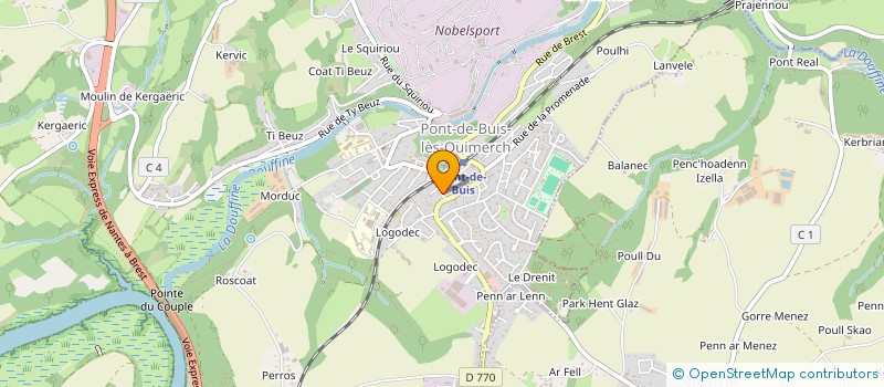 localisation de l'entreprise MONSIEUR GATIEN NOCQ  PONT-DE-BUIS-LES-QUIMERC'H