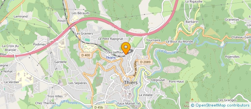 localisation de l'entreprise MONSIEUR GATIEN RAPICAULT  THIERS