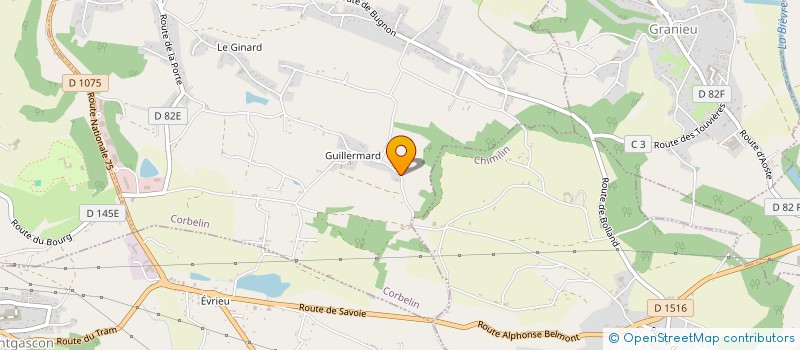 localisation de l'entreprise MONSIEUR GATIEN RITTNER  CORBELIN