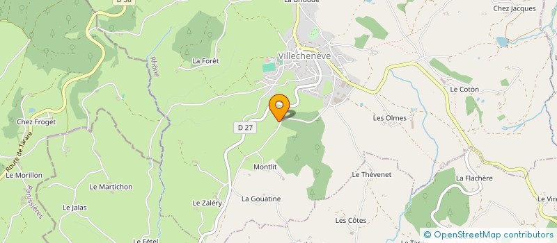localisation de l'entreprise MONSIEUR GATIEN VEILLON à VILLECHENEVE
