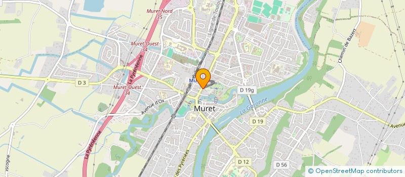 localisation de l'entreprise MONSIEUR GATIEN ZANGHIERI  MURET