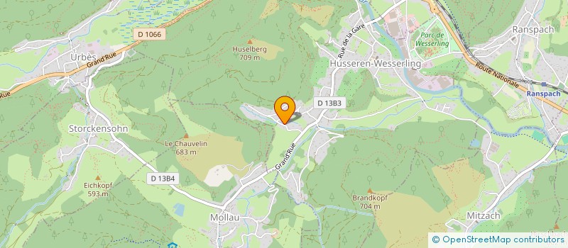 localisation de l'entreprise MONSIEUR GATTOBIGIO GUGLIELMO  HUSSEREN-WESSERLING