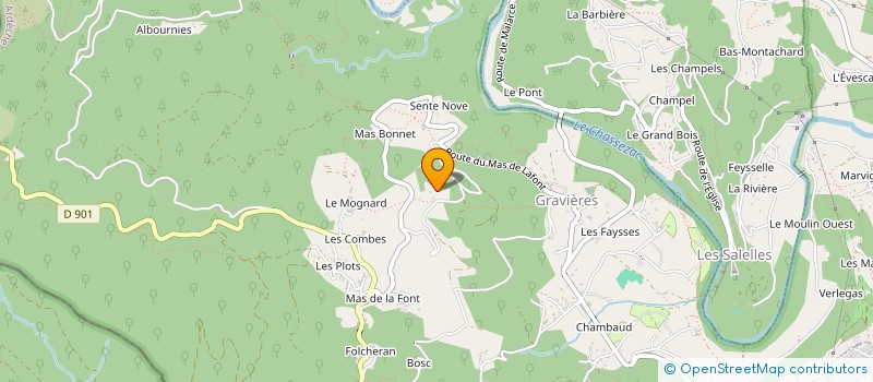 localisation de l'entreprise MONSIEUR GAUDERIC COUSIN DE MAUVAISIN  LES VANS