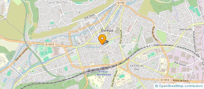 localisation de l'entreprise MONSIEUR GAUDERIC RAYER  EVREUX