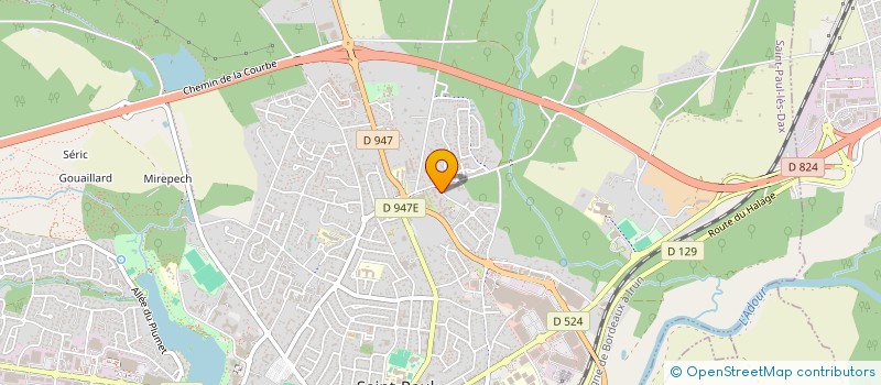 localisation de l'entreprise MONSIEUR GAUDERIQUE REMY  SAINT-PAUL-LES-DAX