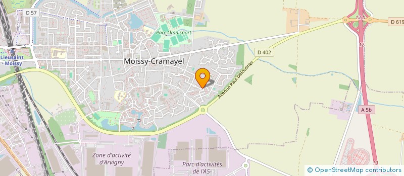 localisation de l'entreprise MONSIEUR GAUDRY SIGMUND GONDET à MOISSY-CRAMAYEL