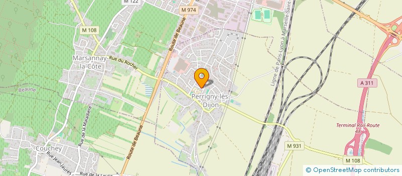 localisation de l'entreprise MONSIEUR GAULTHIER TESSIER  PERRIGNY-LES-DIJON