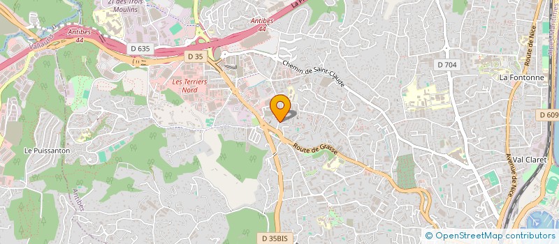 localisation de l'entreprise MONSIEUR GAULTHIER TOUSSAINT  ANTIBES
